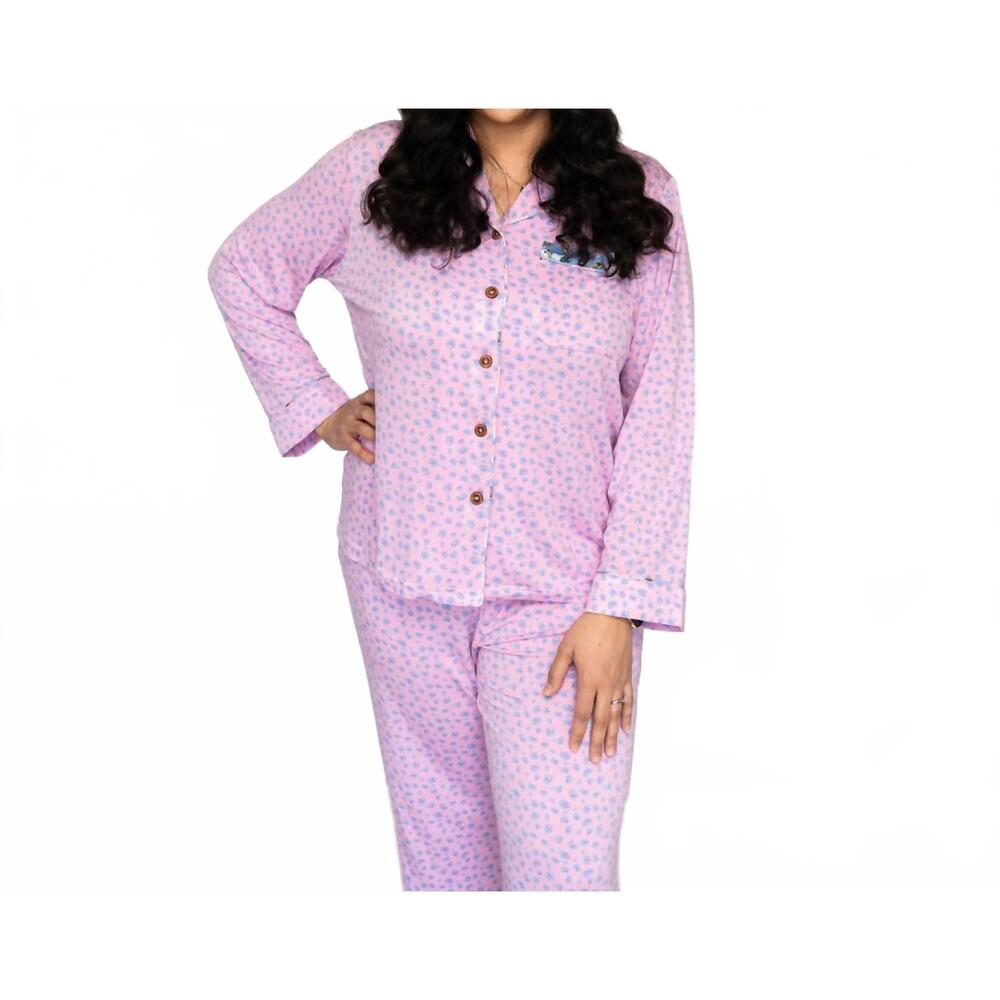 NEW LAREE + CO. lillian bamboo luxe lounge set in pink